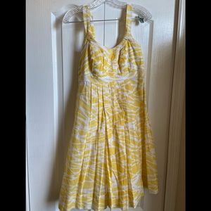 Calvin Klein Sundress yellow & white size 6